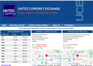 united currency exchange locations melbourne